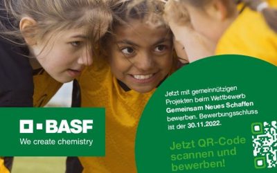 BASF-Projektwettbewerb »Gemeinsam Neues Schaffen« – Bewerbungsphase bis 07. Dezember
