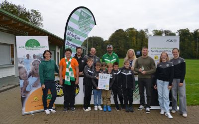 AOK vergibt Gesundheitspreis – 500 Euro für die Jugendarbeit des ASV Waldsee