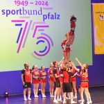 Saalbau
Sportbund Pfalz feiert 75 J.
Cheerleader 1. FC08 Hassloch
Foto: Linzmeier-Mehn/28.10.24/